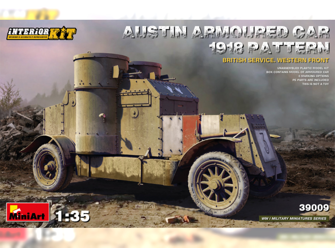 Сборная модель Austin Armoured Car 1918 Pattern. British Service. Western Front. Interior Kit