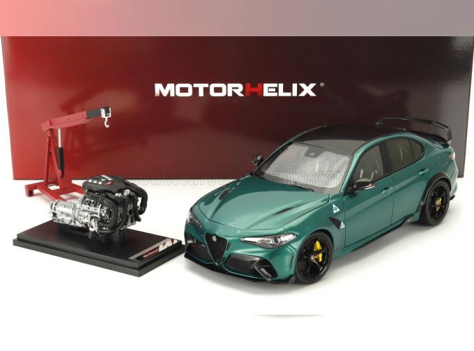 ALFA ROMEO Giulia Gtam With Engine And Accessories (2021), M O N T R E A L Green Met