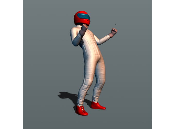 Фигура Гонщик, окрашенная