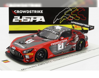 MERCEDES-BENZ Amg Gt3 Team Crowdstrike Racing №4 24h Spa (2023) G.Kurtz - I.James - C.Braun - F.fraga, Red Black