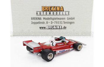 FERRARI F1 312t2 Scuderia Ferrari Sefac Team №2 Season (1976) Clay Regazzoni, Red White