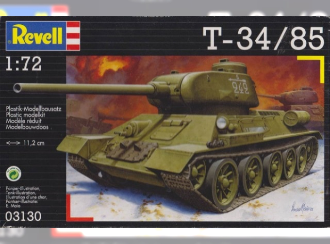 Сборная модель Советский танк Т-34-85