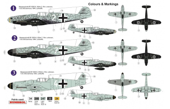 Сборная модель Самолет Messerschmitt Bf-109G-6 'JG 300 Wilde Sau'