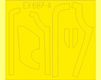 Окрасочные маски для B-17G antiglare panels (DL & BO production) (HKM)