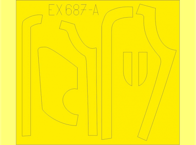 Окрасочные маски для B-17G antiglare panels (DL & BO production) (HKM)