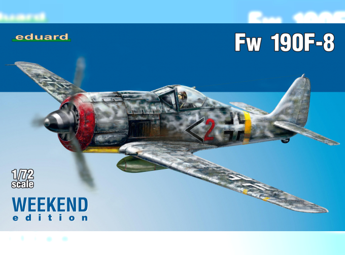 Сборная модель Немецкий истребитель-бомбардировщик Focke-Wulf Fw 190F-8 (Weekend Edition)