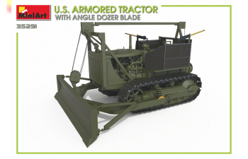 Сборная модель Американский Бронированный Трактор с Бульдозерным Отвалом