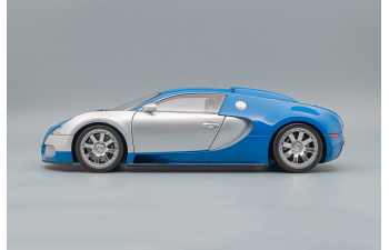 BUGATTI Veyron edition Centenaire 2009, chrome / blue