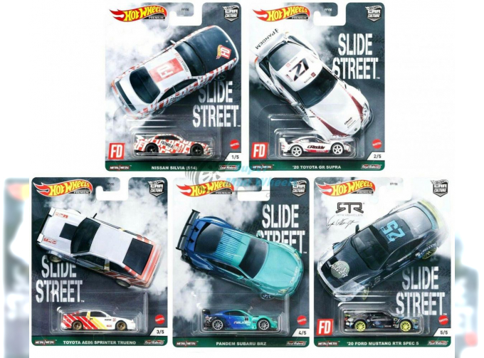 Hot Wheels Car Cultures 2021- E Case Slide Street