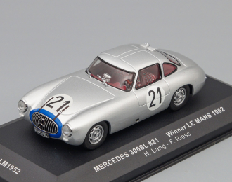 MERCEDES-BENZ 300SL n.21 H.Lang - F.Riess Winner Le Mans (1952), Classic Road Cars 1:43, silver