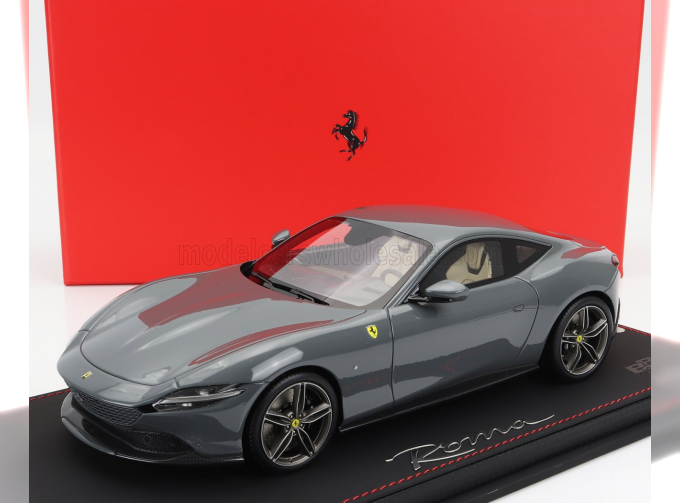 FERRARI Roma (2019) - Con Vetrina - With Showcase, Grigio Medio - Grey