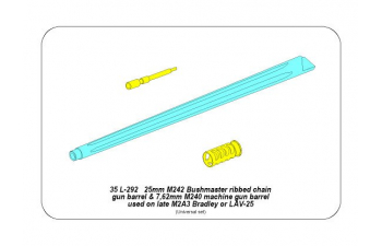 Ствол 25 мм М242 и 7,62 мм М240 для M2A3 Bradley или LAV-25