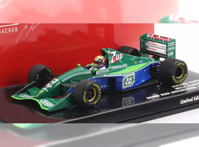 BENETTON F1 B194 Ford Mild Seven (car Of Michael Schumacher (1994) World Champion) Demonstration Run Silverstone Gp (2021) Mick Schumacher, Blue Green