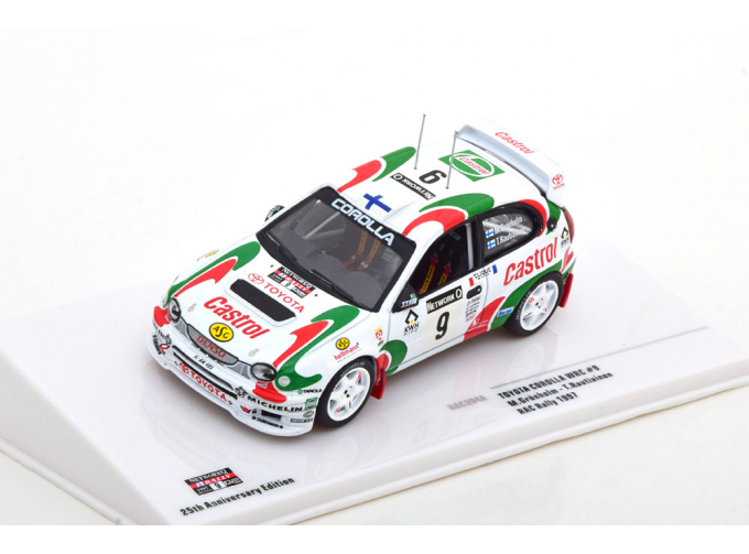 TOYOTA Corolla WRC №9 "Toyota Castrol Team" Grönholm/Rautiainen 5 место RAC Rally 25th RAC Anniversary Edition (1997)