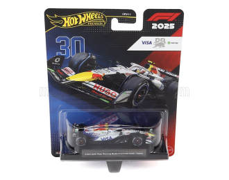 RACING BULLS F1 Vcarb-02 Team Visa Cash App №30 Season (2025) Liam Lawson, White Black