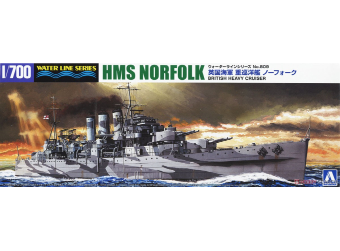 Сборная модель British Heavy Cruiser Norfolk