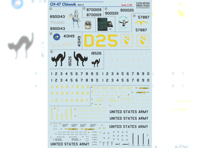 Декаль CH-47 Chinook Part 2