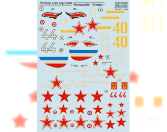 Victory aces regiment "Normandiy-Nieman" Wet decal