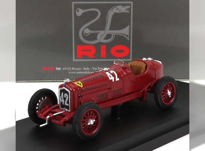 ALFA ROMEO P3 Tipo B №42 Winner Circuito Del Montenero - Coppa Ciano (1934) Achille Varzi, Red