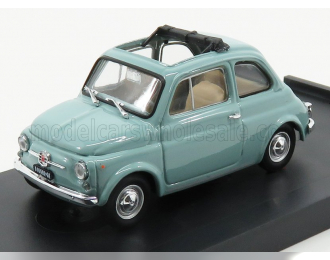 FIAT 500f Tetto Aperto - Open 1965, Grigio Garda - Light Blue