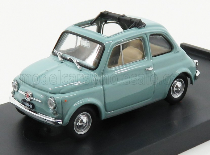 FIAT 500f Tetto Aperto - Open 1965, Grigio Garda - Light Blue