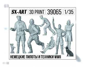 Фигурки немецкие пилоты и техники WWII