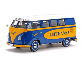 VOLKSWAGEN Kombi Lufthansa (1957), blue / yellow
