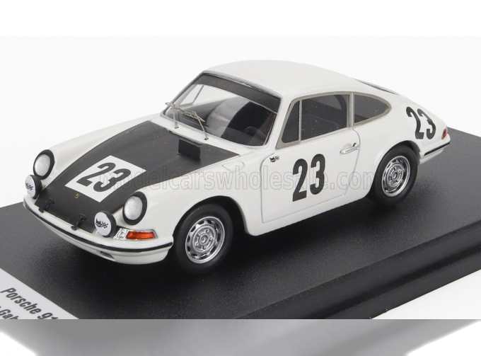 PORSCHE 911 №23 Winner 24h Spa Francorchamps (1967) Jean Pierre Gaban - Pedro, White Black