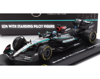 MERCEDES GP F1 W15 Eq Performance Team Amg Petronas Motorsport №63 Season (2024) George Russell - With Pilot, Black Silver Green