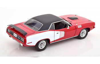 PLYMOUTH Hemi Cuda (1971), red white flatblack