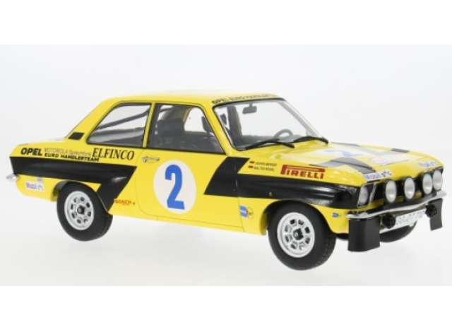 OPEL Ascona A №2 Rally Acropolis Walter Röhrl/Christian Geistdörfer (1975), yellow
