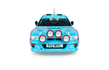 SUBARU Impreza WRC99 Team Belgacom (Night Version) #2 4th Rally Belgium Westhoek Ypres 1998 Jean Marc Fortin - Gregoire De Mevius, blue / white