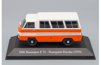 IME Rastrojero F71 Transporte Escolar (1974), orange / white