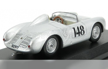 PORSCHE 550rs N148 2nd Aosta- Gran San Bernardo (1957) Wolfgang Von Trips, Silver