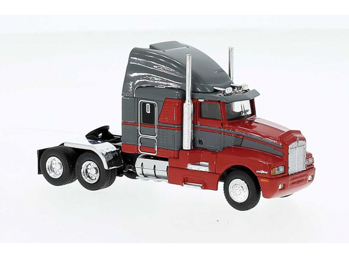 KENWORTH T600 седельный тягач (1984), серый с красным