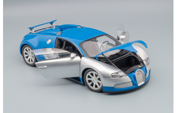 BUGATTI Veyron edition Centenaire 2009, chrome / blue