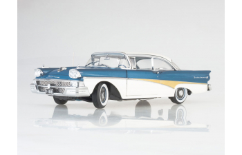 FORD Fairlane 500 HardTop, blue / white