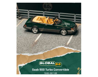 Saab 900 Turbo Cabriolet, dark green 1997