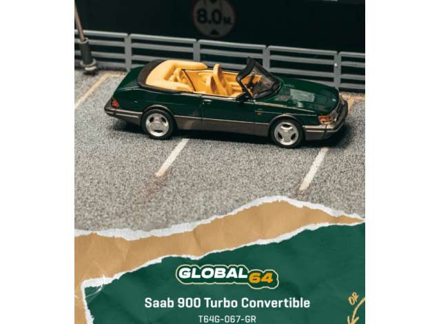 Saab 900 Turbo Cabriolet, dark green 1997