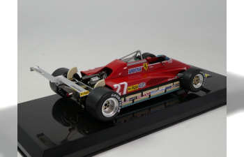 FERRARI F1 126c2 №27 Season (1982) Gilles Villeneuve - Con Vetrina - With Showcase, Red