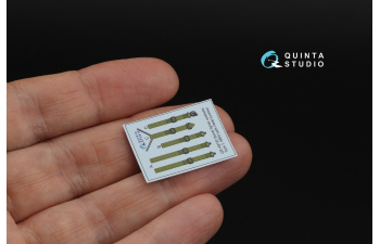 3D Декаль Комплект ремней для самолета ВВС РККА тип 2, ВОВ (с металлическими пряжками) (для всех моделей)