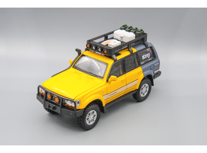 TOYOTA Land Cruiser 80 (Safari Edition), жёлтый, 21 см