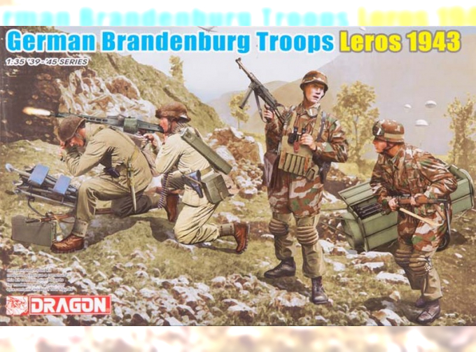 Сборная модель Солдаты German Brandenburg troops leros 1943