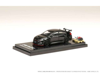 SUBARU WRX STi RA-R Full option With EJ20 Balanced Boxter Engine Display Model, crystal black silica 2018