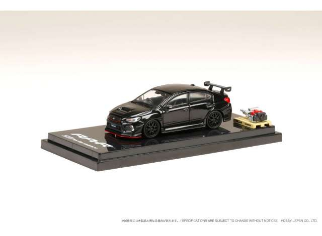 SUBARU WRX STi RA-R Full option With EJ20 Balanced Boxter Engine Display Model, crystal black silica 2018