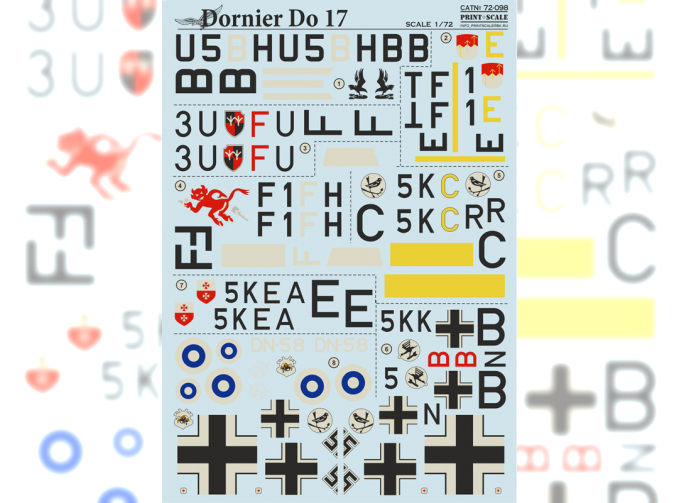 Dornier Do 17 Wet decal