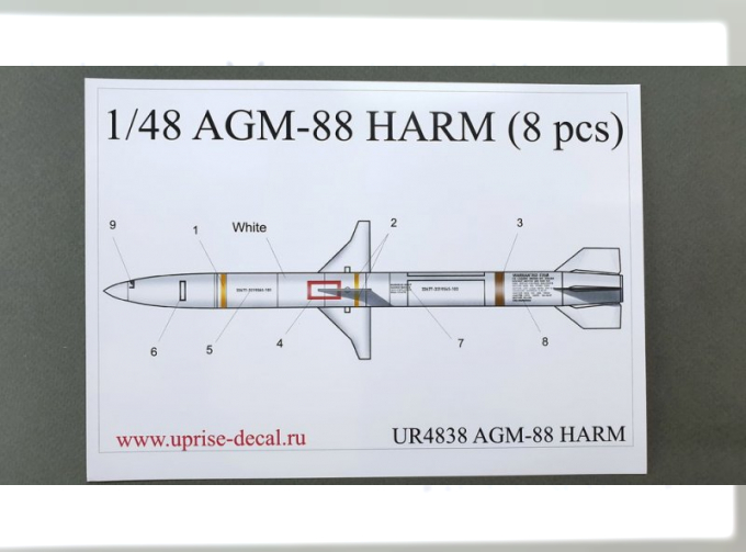 Декаль для AGM-88 HARM