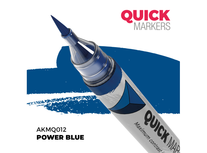 Маркер QUICK MARKER - Мощный синий / Power Blue