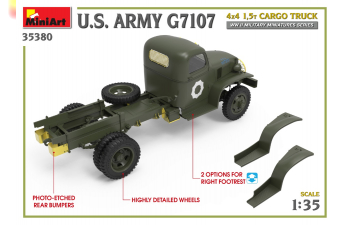 Сборная модель Американский G7107 4X4 1,5 т армейский грузовик