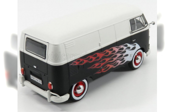 VOLKSWAGEN T1 Type 2 Van Custom Garage (1962), Matt Black White